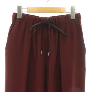 BALLSEY 2-wayストレッチ イージーセミワイドパンツ タック 36 小豆色 11-04-14-04203 /AT