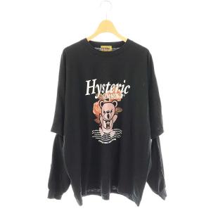 ROSE BEAR オーバーサイズTシャツ カットソー F ブラック マルチカラー /DO OS SH