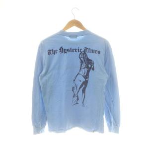 HYSTERIC GLAMOUR HYS TIMES Tシャツ カットソー長袖 S ブルー ネイビー /ES OS SH