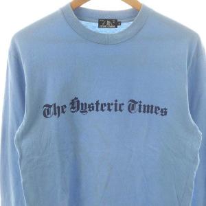 HYSTERIC GLAMOUR HYS TIMES Tシャツ カットソー長袖 S ブルー ネイビー /ES OS SH
