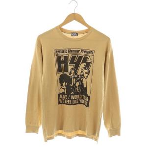 HYS プリントカットソー F ベージュ ブラック /DO OS SH