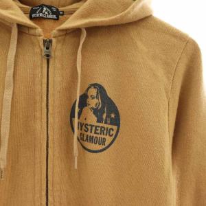 HYSTERIC GLAMOUR MODERN WORLDパーカー ジップアップ M 茶 ブラウン /AT OS SH