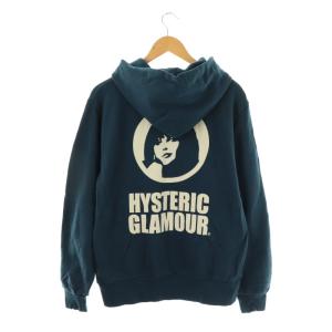 HYSTERIC GLAMOUR HG CIRCLE HEAD パーカー ジップアップ M ネイビー /HK OS SH