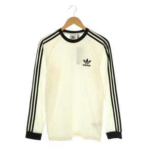 アディカラー クラシックス スリーラインTシャツ 長袖 XS 白 ホワイト 黒 ブラック /AT OS