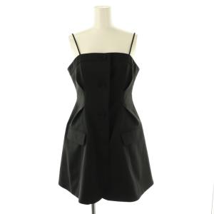 24SS ジャケットディテールキャミチュニック 1 黒 ブラック /AT OS