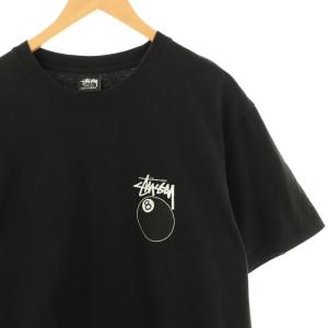 STUSSY 8ボールTシャツ カットソー 半袖 L 黒 ブラック /AT OS
