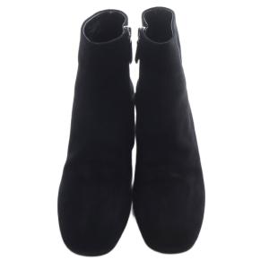 miumiu スエード ビジューヒール ショートブーツ 37 黒 ブラック /SR52