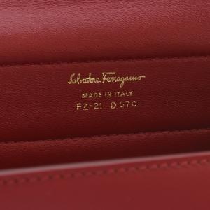 Salvatore Ferragamo スモール ソフィア ガンチーニ ハンドバッグ 2Way レッド