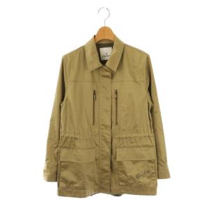 ブラン コットンロゴポケットサファリジャケット ジップアップ 38 ベージュ /HK OS