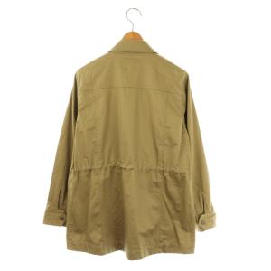 MORABITO ブラン コットンロゴポケットサファリジャケット ジップアップ 38 ベージュ /HK OS