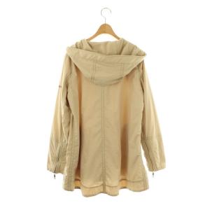 MORABITO ブラン ナイロンフードコート ハーフコート 38 ベージュ /DF OS