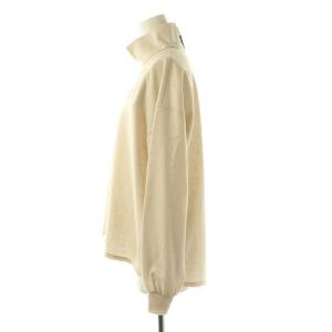 MORABITO ブラン ロゴ刺繍 ウール ハイネックプルオーバー カットソー 長袖 38 ベージュ /DF OS