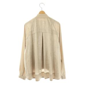 MORABITO プルミエ フェイクレザーWジップジャケット メッシュ 38 ベージュ /DO OS