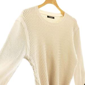 MORABITO プルミエ レーヨンクルーネックニット プルオーバー 長袖 38 グレージュ /DF OS