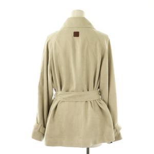 MORABITO ブラン フェイクスウェードダブルボタンジャケット 38 ベージュ /HK OS