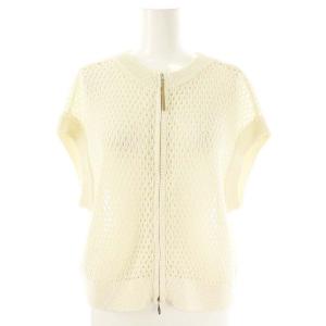 ブラン Wジップメッシュニットベスト 38 オフホワイト /DF OS