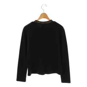 FENDI Jeans ロゴジャガードスナップボタンカーディガン M ブラック