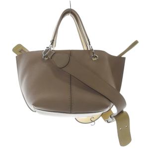 TOD'S JOY 2WAY ミニトートバッグ ブラウン