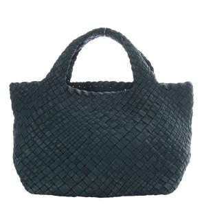 FALORNI トートバッグ  イントレチャート レザー グリーン