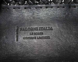 FALORNI トートバッグ イントレチャート レザー ブラック F1599