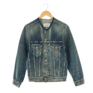 4 14 22AW SI1AM0006 ノーカラーデニムジャケット 38