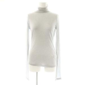 24AW リヨセルカシミヤタートルネック プルオーバー カットソー 長袖 F グレー /AT OS