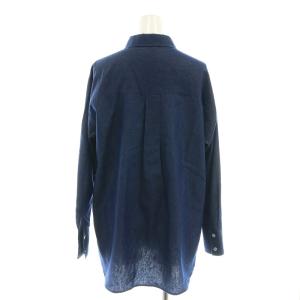 Apuweiser-riche セットアップ デニム風 シャツ 長袖 フレアスカート ロング 0 インディゴ /DF OS