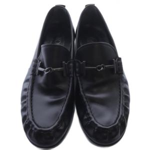 TOD'S ビッドローファー レザー 6 黒 ブラック /SR48 SH