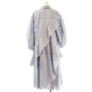 SNIDEL 23SS ボリュームイレヘムワンピース 0 ライトブルー ダークグレー オフホワイト /DO OS