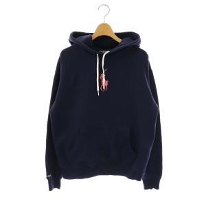 ピンクポニー Pink Pony ロゴ刺繍 パーカー プルオーバー S ネイビー /HK OS