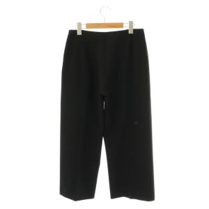 FOXEY NEW YORK スラックス ワイド パンツ 40 黒 ブラック /AT OS