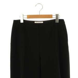 FOXEY NEW YORK スラックス ワイド パンツ 40 黒 ブラック /AT OS