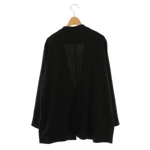 Framework 25SS ノーカラーオーバージャケット 薄手 38 M 黒 ブラック /AT OS