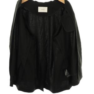 Framework 25SS ノーカラーオーバージャケット 薄手 38 M 黒 ブラック /AT OS