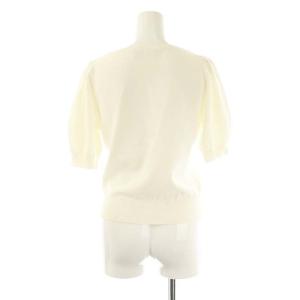 CELFORD 24SS パフスリーブニットプルオーバー 半袖 F ホワイト /HK OS