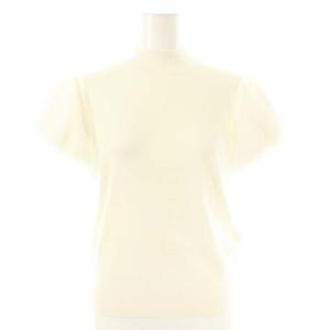 23AW ショートファースリーブニットプルオーバー カットソー 半袖 36 白 ホワイト /AT OS