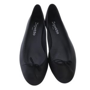 Repetto Cendrillon gomme Ballerinas レザーバレエシューズ 35.5 黒 ブラック V1790VE