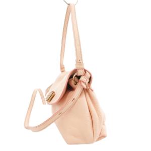 Chloe リリー LILY ハンドバッグ リボンショルダー ポシェット 2WAY 斜め掛け ロゴ レザー ピンク