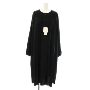 ユニクロ ワンピース マキシ ロング 長袖 L 黒 ブラック /AT OS