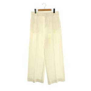24SS Summer ワイドパンツ スラックス 38 白 ホワイト /AT OS