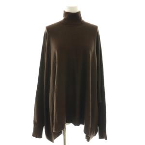 T/N Volume Knit ニット セーター タートルネック 茶 ブラウン /AT OS