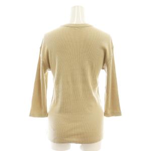 Deuxieme Classe 24SS dignity Tシャツ カットソー 七分袖 F ベージュ /AT OS