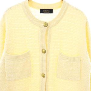JOURNAL STANDARD relume TWEEDY ニットジャケット F アイボリー /DO OS