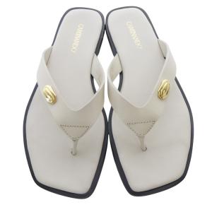 caminando 25SS TONGS SANDAL サンダル トング レザー 7 ベージュ /SR