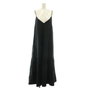 Camisole ドレス ワンピース マキシ ロング キャミ F 黒 ブラック /AT OS