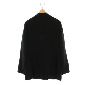 theory luxe 23SS Row Crepe Murph ダブルブレストジャケット 背抜き 40 ブラック /DO OS