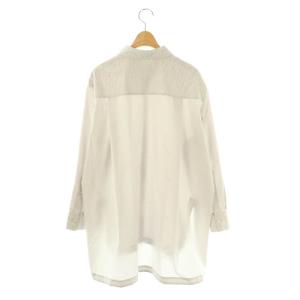theory luxe 24SS LUXE COTTON QUINCI レースカラーシャツ 長袖 38 グレー /DO OS