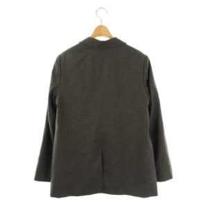 theory luxe 24AW Suave Saxony Debby ウールダブルブレストジャケット 総裏地 40 グレー /DO