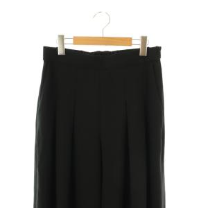 theory luxe 24SS Cleven Dina ワイドパンツ イージー 40 ブラック /DO OS