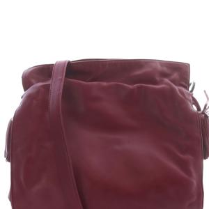 LOEWE フラメンコ ナッパレザー ヴィンテージ ショルダーバッグ パープル